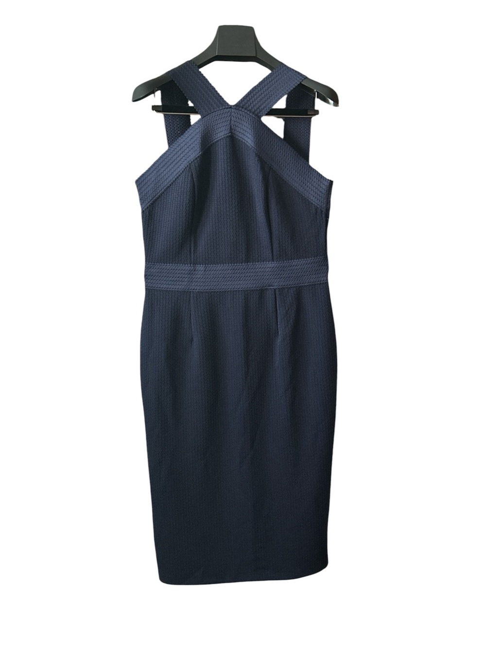 New York & Company Navy Crossback Sheath Dress Size Large